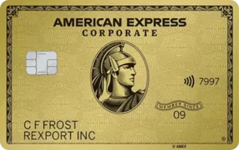 American Express Corporate Gold Card card
