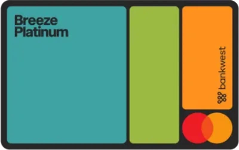 Bankwest Breeze Platinum Mastercard card