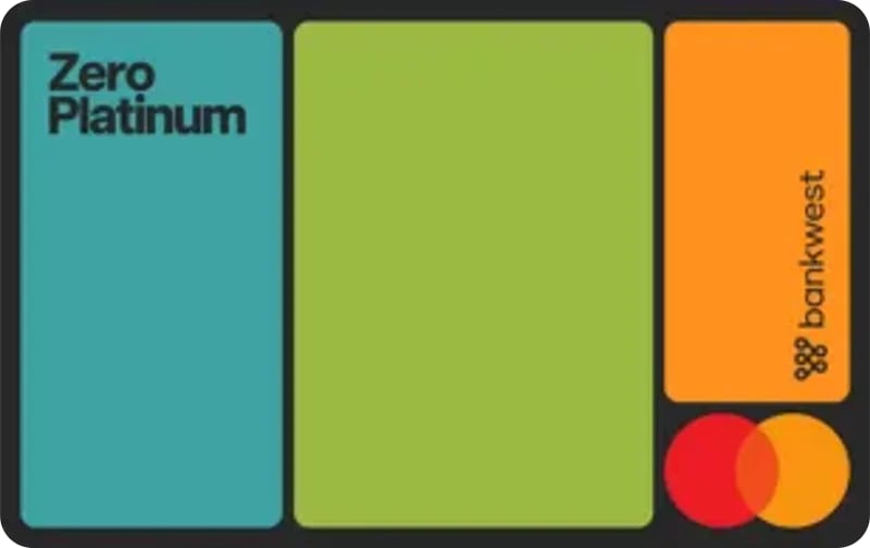 Bankwest Zero Platinum Mastercard card