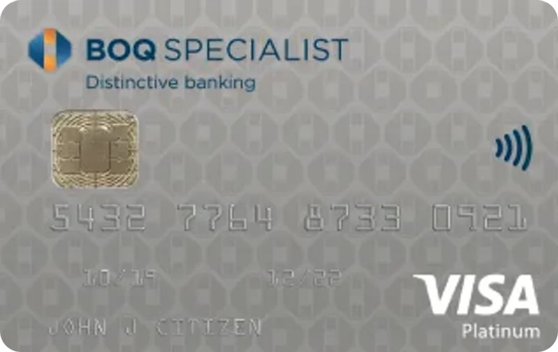 BOQ Specialist Platinum Credit Card card