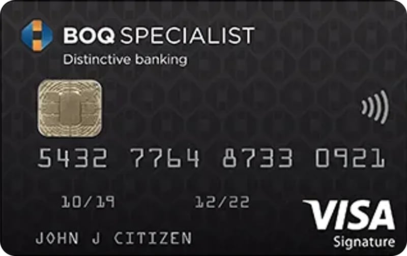 BOQ Specialist Signature Credit Card card