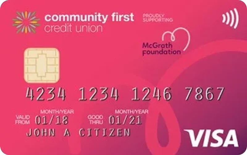 Community First Low Rate Pink Credit Card card