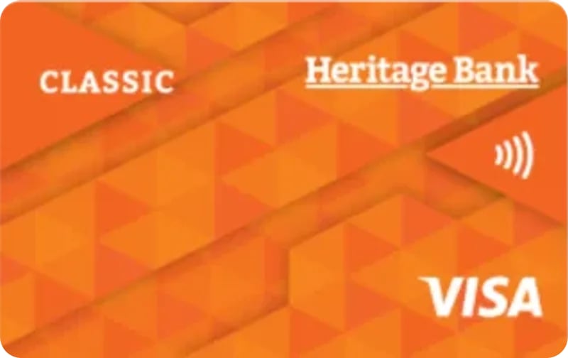 Heritage Bank Classic Visa Credit Card card