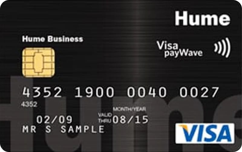 Hume Business Visa Commercially Secured Credit Card card