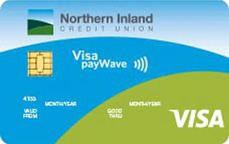 Northern Inland Credit Union Visa Classic Credit Card card