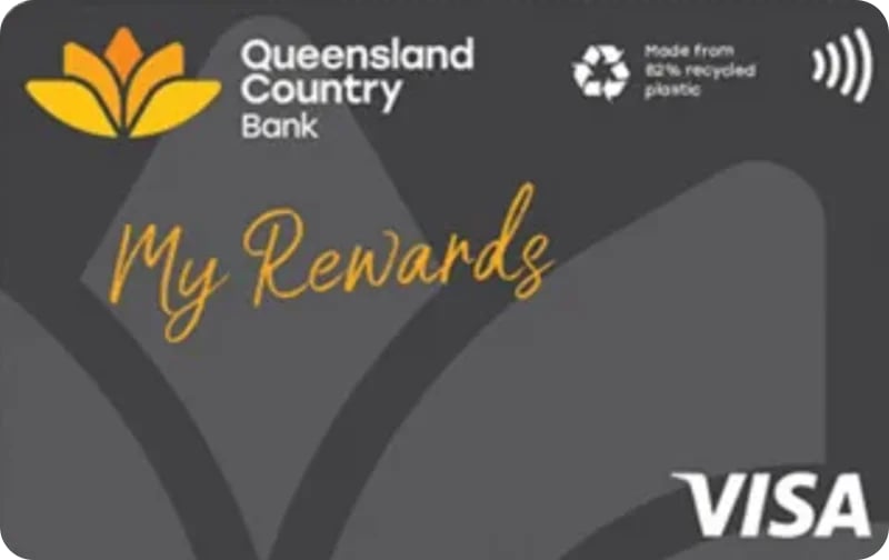 Queensland Country Bank Visa My Rewards Credit Card card