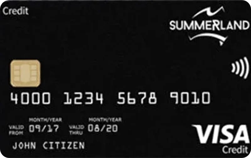 Summerland Bank Low Rate Credit Card card