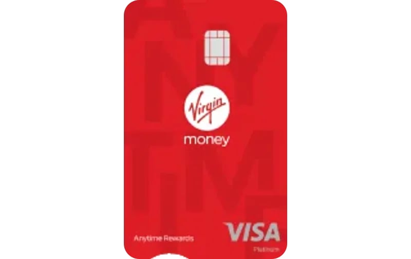 Virgin Money Anytime Rewards Credit Card card